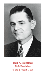Paul A. Bouffard, 26th President