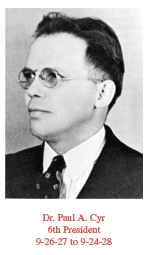 Dr. Paul A. Cyr, 6th President